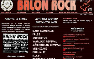 Balonrock - tradiční fotbalový turnaj muzikantů a rockový festival